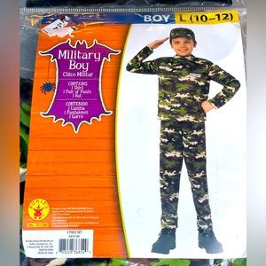 Military Child Costume Size 10-12 Large